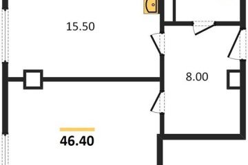 Фото №1: 1-комнатная квартира 46 м² - Краснодар, мкр. жилой комплекс Гранд Пэлэс, 
