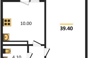 Фото №1: 1-комнатная квартира 39 м² - Краснодар, мкр. жилой комплекс Нeo-квартал Красная Площадь, ул. им. Мурата Ахеджака