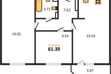 Фото №1: 2-комнатная квартира 63 м² - Краснодар, мкр. Камвольно-суконный Комбинат, 