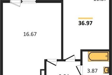 Фото №1: 1-комнатная квартира 38 м² - Краснодар, мкр. Камвольно-суконный Комбинат, 
