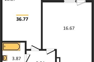 Фото №1: 1-комнатная квартира 37 м² - Краснодар, мкр. Камвольно-суконный Комбинат, 