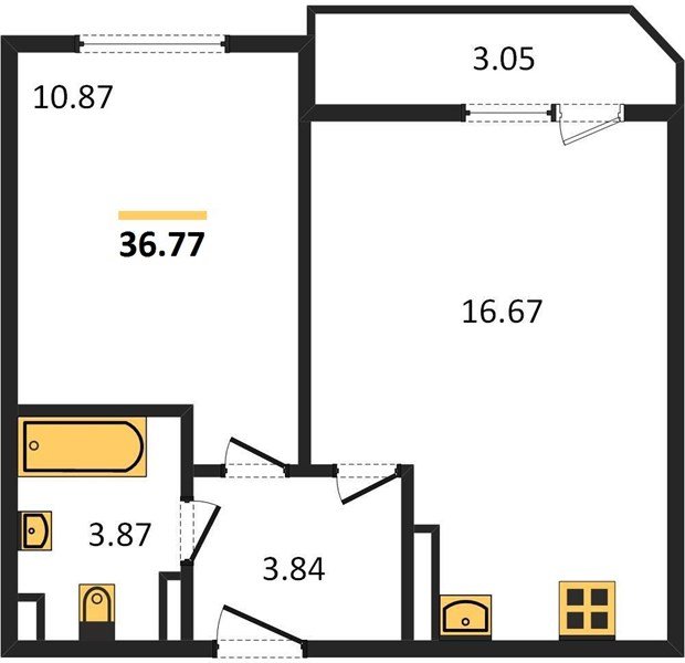 Фото №1: 1-комнатная квартира 37 м² - Краснодар, ЖК Урал, жилой комплекс Ural, Карасунский внутригородской округ, мкр. Камвольно-суконный Комбинат