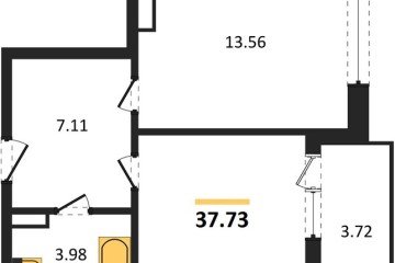 Фото №1: 1-комнатная квартира 38 м² - Краснодар, мкр. Камвольно-суконный Комбинат, 