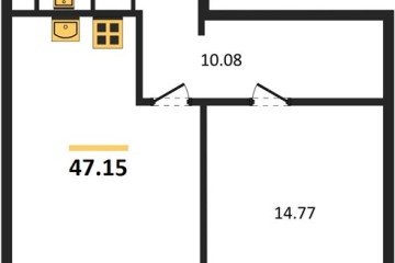 Фото №1: 1-комнатная квартира 48 м² - Краснодар, мкр. Камвольно-суконный Комбинат, 