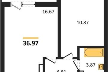 Фото №1: 1-комнатная квартира 37 м² - Краснодар, мкр. Камвольно-суконный Комбинат, 