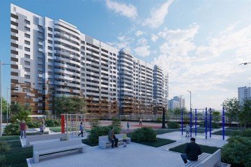 Фото №4: 1-комнатная квартира 42 м² - Краснодар, мкр. жилой комплекс Хорошая Погода, ул. Кирилла Россинского, 3/2