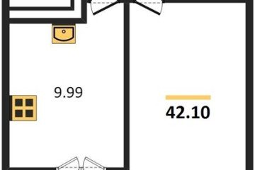 Фото №1: 1-комнатная квартира 42 м² - Краснодар, мкр. ЖК Хорошая Погода, ул. Кирилла Россинского, 3/2к1