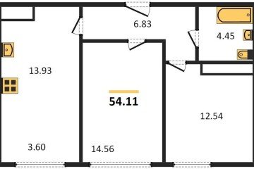 Фото №1: 2-комнатная квартира 55 м² - Краснодар, мкр. Центральный внутригородской округ, ул. Обрывная, 132/1к4