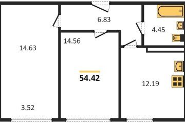Фото №1: 2-комнатная квартира 55 м² - Краснодар, мкр. Центральный внутригородской округ, ул. Обрывная, 132/1к4
