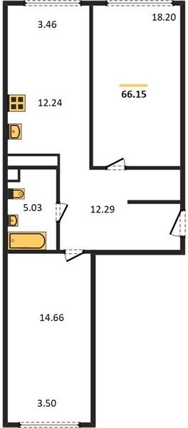 Фото №1: 2-комнатная квартира 67 м² - Краснодар, Черёмушки, мкр. Центральный внутригородской округ, ул. Обрывная, 132/1к4