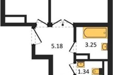 Фото №1: 2-комнатная квартира 58 м² - Краснодар, мкр. Музыкальный, ул. Российская, 257/7