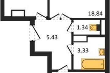 Фото №1: 2-комнатная квартира 57 м² - Краснодар, мкр. Музыкальный, ул. Российская, 257/7