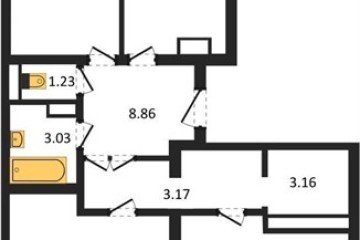Фото №1: 3-комнатная квартира 83 м² - Краснодар, мкр. Музыкальный, ул. Российская, 257/7