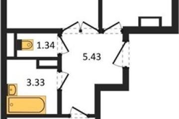 Фото №1: 2-комнатная квартира 58 м² - Краснодар, мкр. Музыкальный, ул. Российская, 257/7
