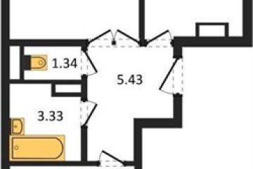Фото №1: 2-комнатная квартира 58 м² - Краснодар, мкр. Музыкальный, ул. Российская, 257/7
