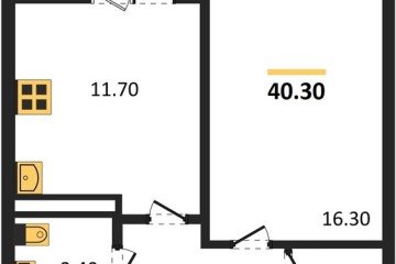 Фото №1: 1-комнатная квартира 40 м² - Краснодар, мкр. жилой комплекс Нeo-квартал Красная Площадь, ул. им. Мурата Ахеджака, 12к4
