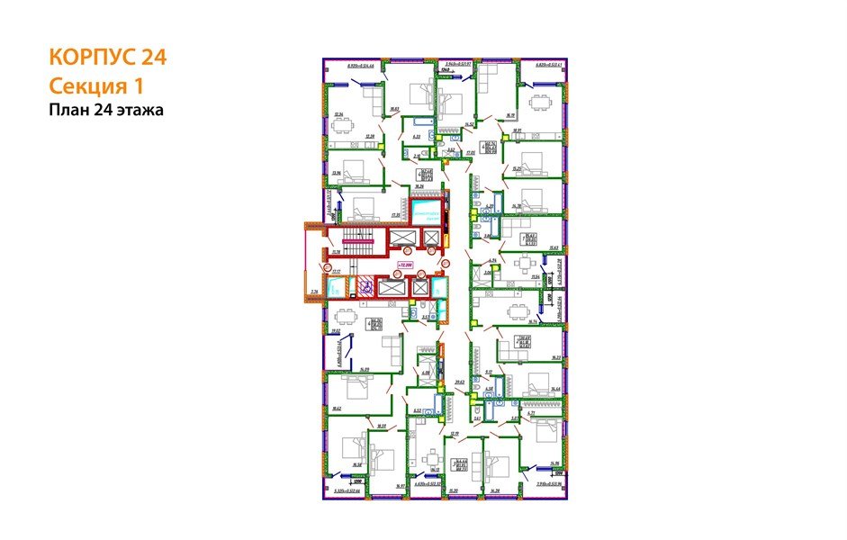 Фото №8: 3-комнатная квартира 106 м² - Знаменский, Карасунский внутригородской округ, мкр. Родные Просторы