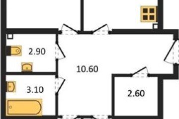 Фото №1: 3-комнатная квартира 86 м² - Краснодар, мкр. Прикубанский внутригородской округ, 