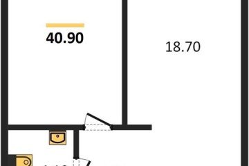 Фото №1: 1-комнатная квартира 40 м² - Краснодар, мкр. Прикубанский внутригородской округ, ул. Ивана Беличенко, 92к4