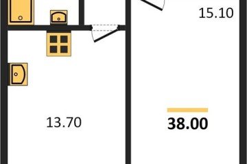 Фото №1: 1-комнатная квартира 38 м² - Краснодар, мкр. Прикубанский внутригородской округ, ул. Ивана Беличенко, 92к4