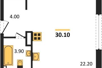 Фото №1: Студия 30 м² - Краснодар, мкр. жилой комплекс Самолёт-6, ул. Ивана Беличенко, 92к5