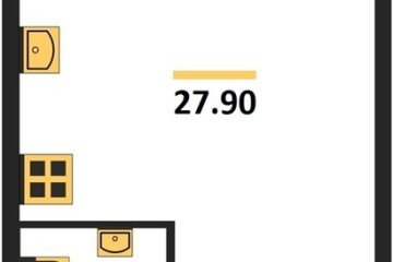 Фото №1: Студия 27 м² - Краснодар, мкр. жилой комплекс Самолёт-6, ул. Ивана Беличенко, 92к5