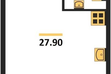 Фото №1: Студия 27 м² - Краснодар, мкр. жилой комплекс Самолёт-6, ул. Ивана Беличенко, 92к5