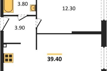 Фото №1: 1-комнатная квартира 39 м² - Краснодар, мкр. жилой комплекс Самолёт-6, ул. Ивана Беличенко, 92к5