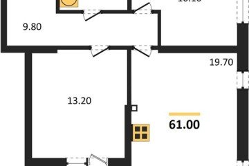Фото №1: 2-комнатная квартира 61 м² - Краснодар, мкр. жилой комплекс Самолёт-6, ул. Ивана Беличенко, 92к5