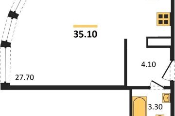 Фото №1: Студия 35 м² - Краснодар, мкр. Прикубанский внутригородской округ, 
