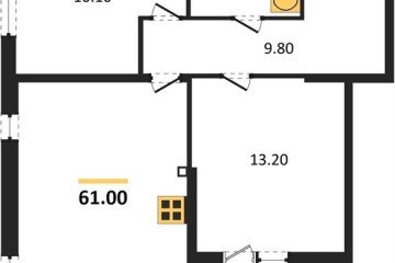 Фото №1: 2-комнатная квартира 61 м² - Краснодар, мкр. жилой комплекс Самолёт-6, ул. Ивана Беличенко, 90к3