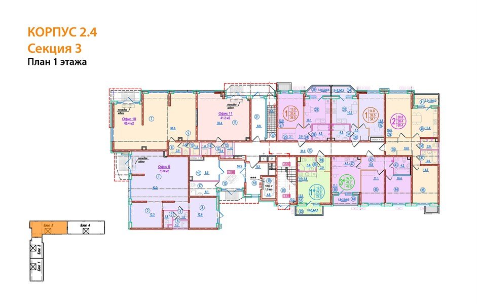 Фото №8: 1-комнатная квартира 34 м² - Краснодар, Прикубанский внутригородской округ, мкр. жилой комплекс Спортивная Деревня