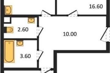 Фото №1: 2-комнатная квартира 60 м² - Краснодар, мкр. жилой комплекс Спортивная Деревня, 