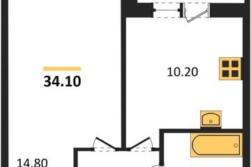 Фото №1: 1-комнатная квартира 34 м² - Краснодар, мкр. жилой комплекс Спортивная Деревня, 