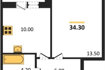 Фото №1: 1-комнатная квартира 34 м² - Краснодар, мкр. жилой комплекс Спортивная Деревня, 