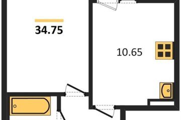 Фото №1: 1-комнатная квартира 34 м² - Краснодар, мкр. жилой комплекс Событие, 