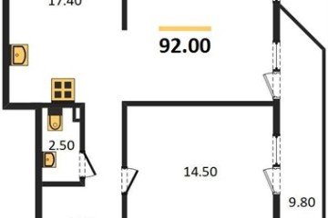 Фото №1: 3-комнатная квартира 92 м² - Краснодар, мкр. жилой комплекс Рекорд, 