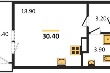 Фото №1: Студия 30 м² - Краснодар, мкр. жилой комплекс Рекорд, 
