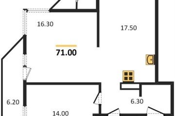 Фото №1: 2-комнатная квартира 71 м² - Краснодар, мкр. жилой комплекс Рекорд, 