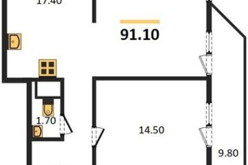 Фото №1: 3-комнатная квартира 91 м² - Краснодар, мкр. жилой комплекс Рекорд, 
