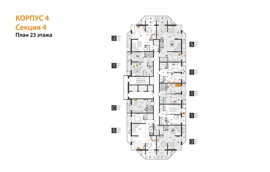 Фото №4: 1-комнатная квартира 52 м² - Краснодар, ЖК Рекорд, Карасунский внутригородской округ, Центральный внутригородской округ, Черёмушки, мкр. жилой комплекс Рекорд