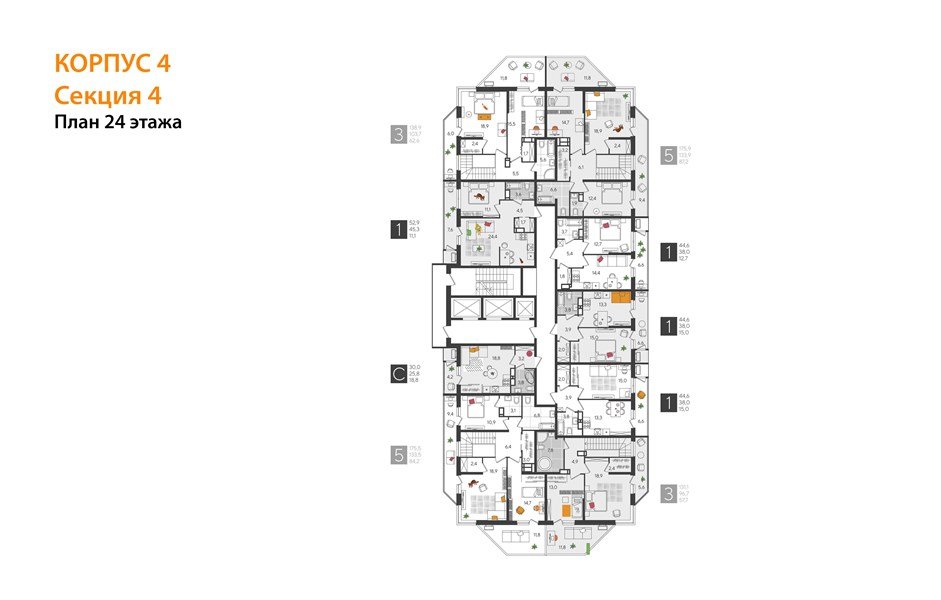 Фото №4: Студия 30 м² - Краснодар, ЖК Рекорд, Карасунский внутригородской округ, Центральный внутригородской округ, Черёмушки, мкр. жилой комплекс Рекорд
