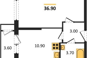 Фото №1: 1-комнатная квартира 36 м² - Краснодар, мкр. Черёмушки, 