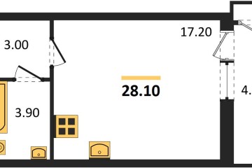Фото №1: Студия 28 м² - Краснодар, мкр. Черёмушки, 