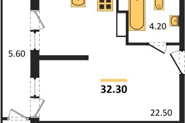 Фото №1: Студия 32 м² - Краснодар, мкр. Черёмушки, 