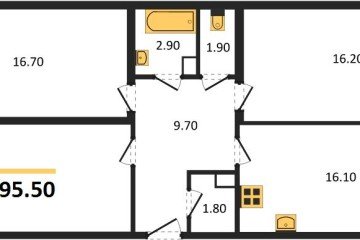Фото №1: 3-комнатная квартира 95 м² - Краснодар, мкр. Черёмушки, 