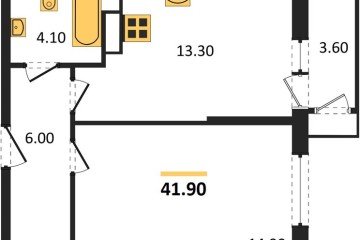 Фото №1: 1-комнатная квартира 41 м² - Краснодар, мкр. Черёмушки, 
