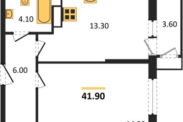 Фото №1: 1-комнатная квартира 41 м² - Краснодар, мкр. Черёмушки, 