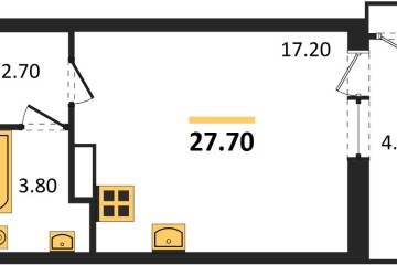 Фото №1: Студия 27 м² - Краснодар, мкр. Черёмушки, 