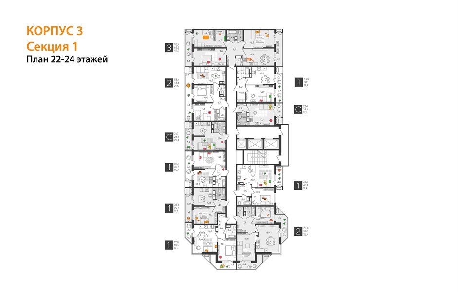 Фото №4: 1-комнатная квартира 44 м² - Краснодар, жилой комплекс Рекорд, Карасунский внутригородской округ, Центральный внутригородской округ, мкр. Черёмушки